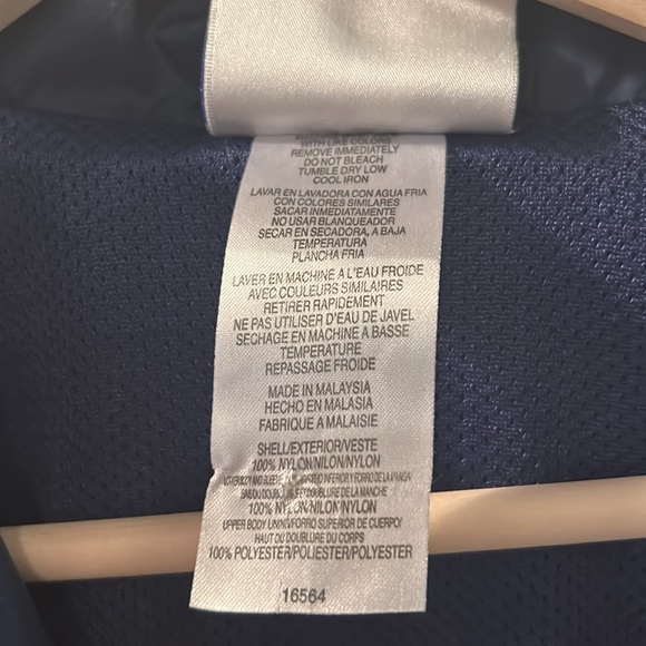 Adidas Navy Windbreaker Jacket Size small - Picture 4 of 5